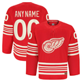 Leonaf Custom DR.Wings Red Anniversary Authentic Pro Jerseys