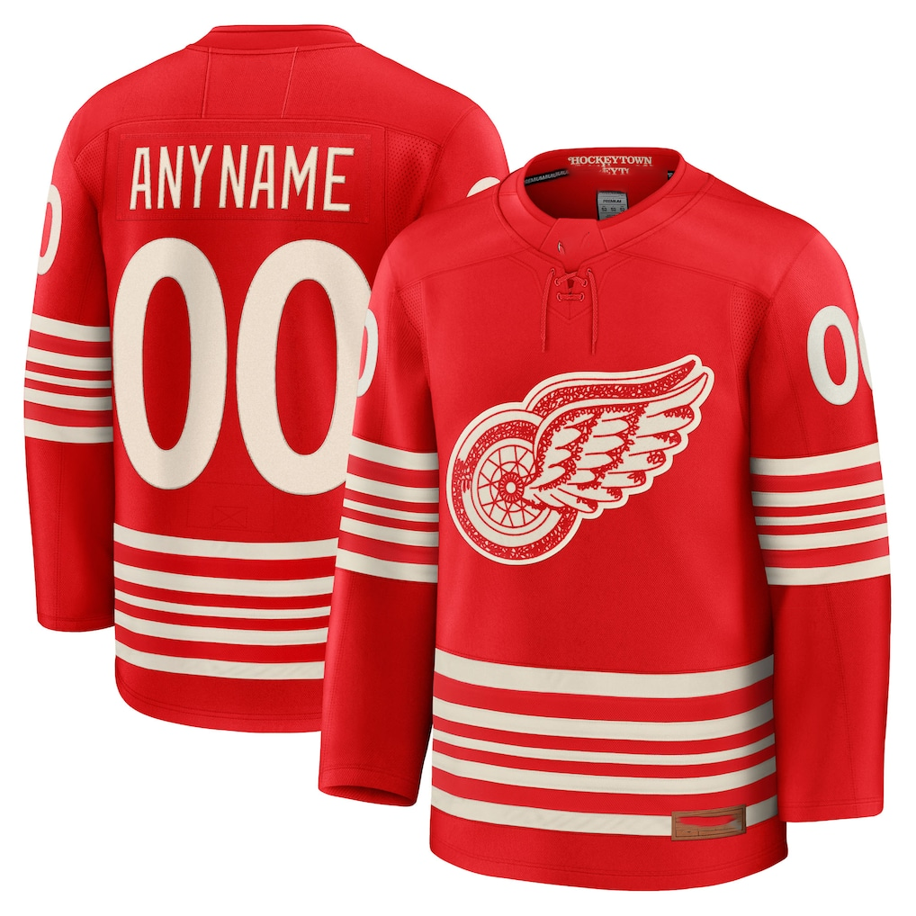Leonaf Custom DR.Wings Red Centennial Premium Jerseys