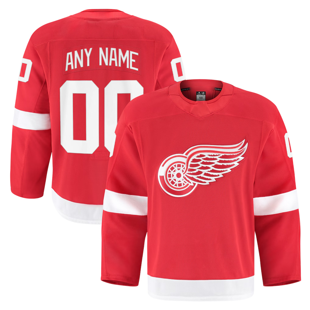 Leonaf Custom DR.Wings Red Home Authentic Pro Jerseys