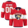 Leonaf Custom F.Panthers Red Home Authentic Pro Jerseys