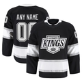 Leonaf Custom LA.Kings Black Home Authentic Pro Jerseys