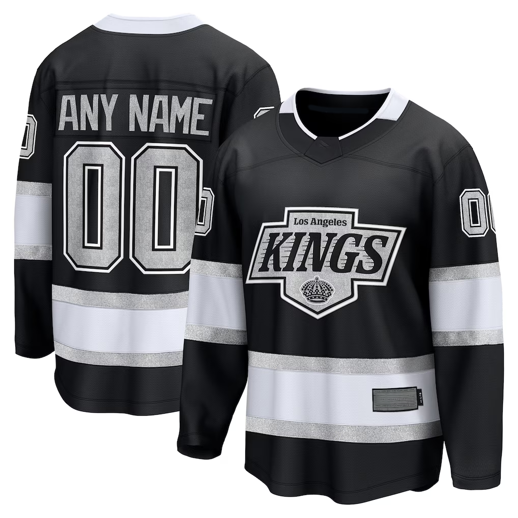 Leonaf Custom LA.Kings Black Home Breakaway Jerseys
