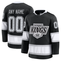 Leonaf Custom LA.Kings Black Home Premium Jerseys