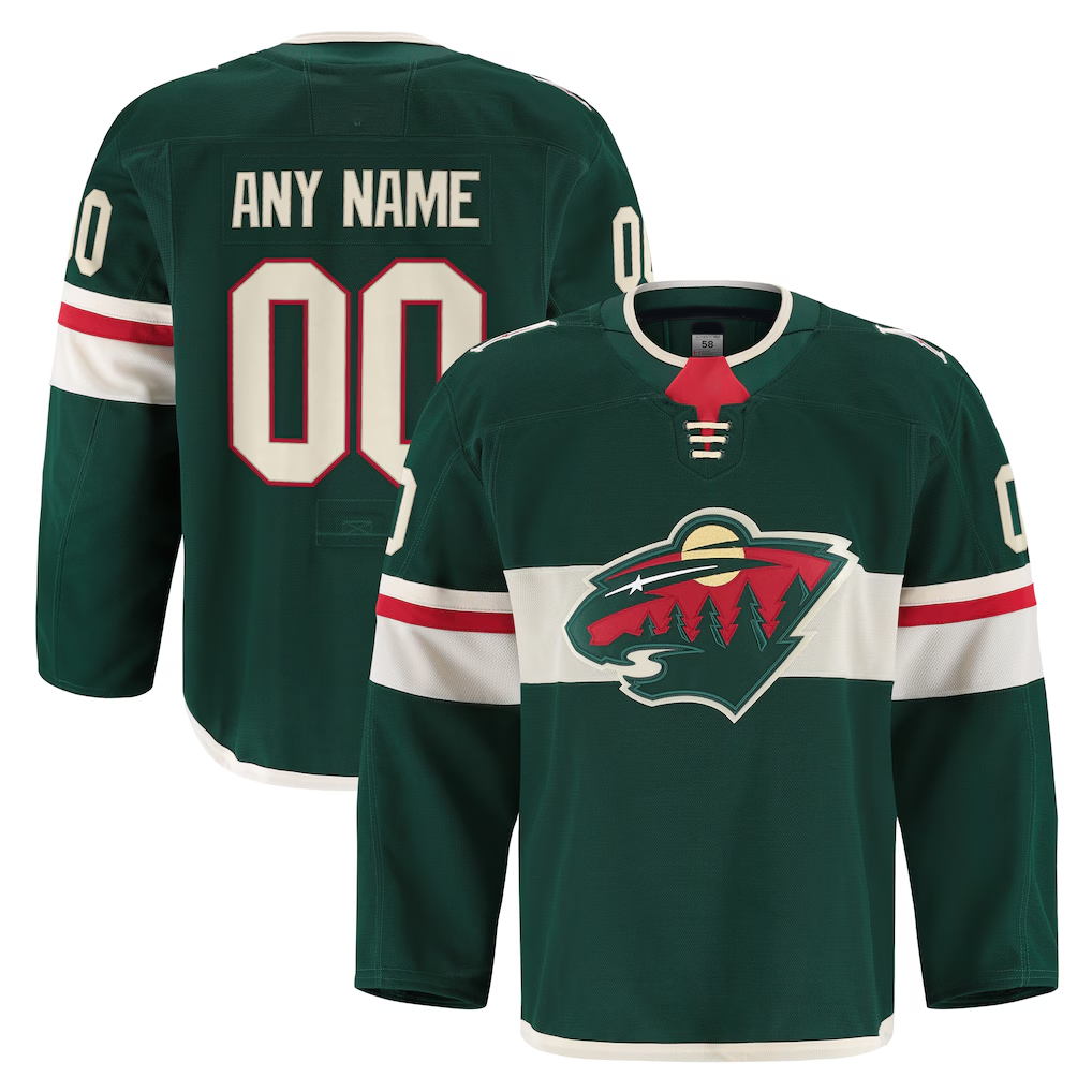 Leonaf Custom M.Wild Green Home Authentic Pro Jerseys
