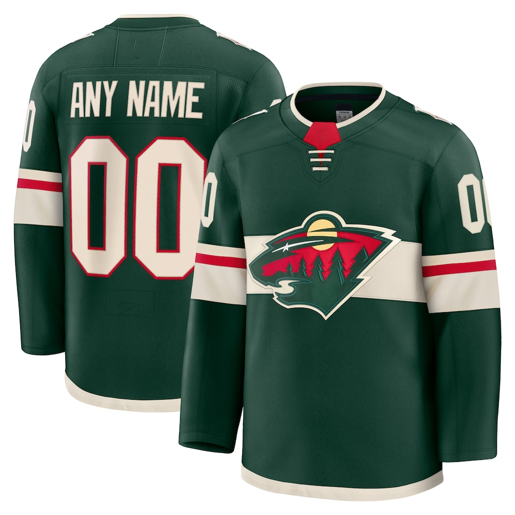 Leonaf Custom M.Wild Green Home Premium Jerseys