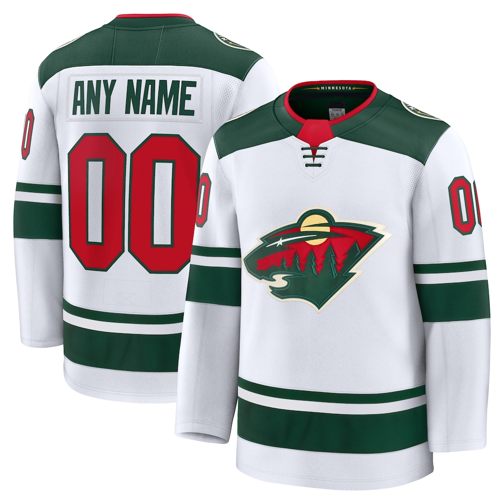 Leonaf Custom M.Wild White Away Premium Jerseys