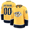 Leonaf Custom N.Predators Gold Home Premium Jerseys