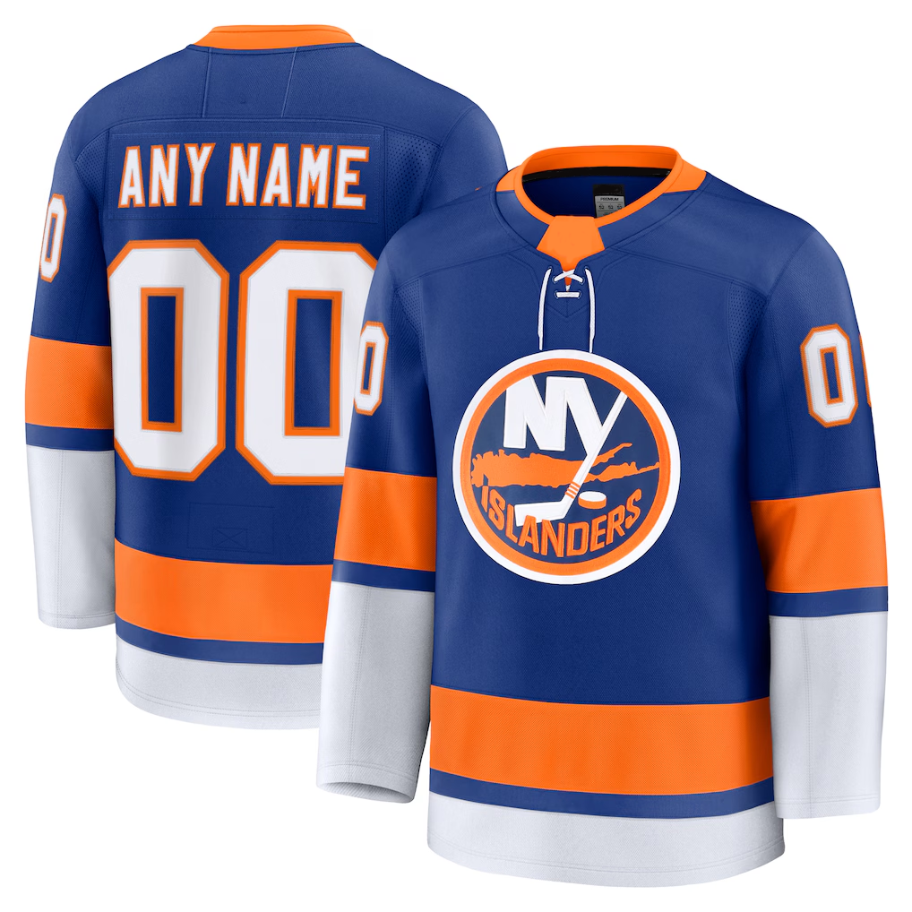 Leonaf Custom NY.Islanders Royal Home Premium Jerseys