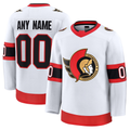 Leonaf Custom O.Senators White Away Premium Jerseys