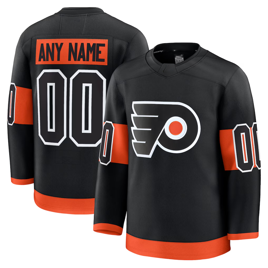 Leonaf Custom P.Flyers Black Alternate Premium Jerseys