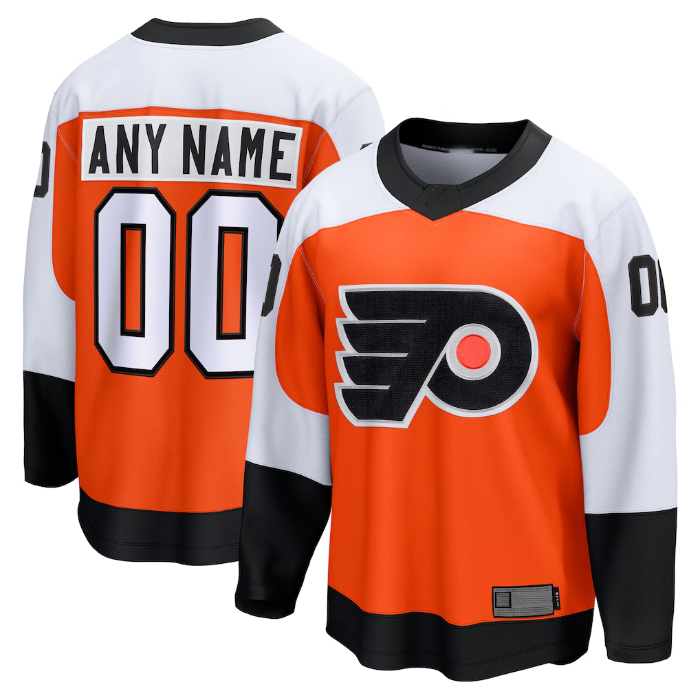 Leonaf Custom P.Flyers Orange Home Breakaway Jerseys