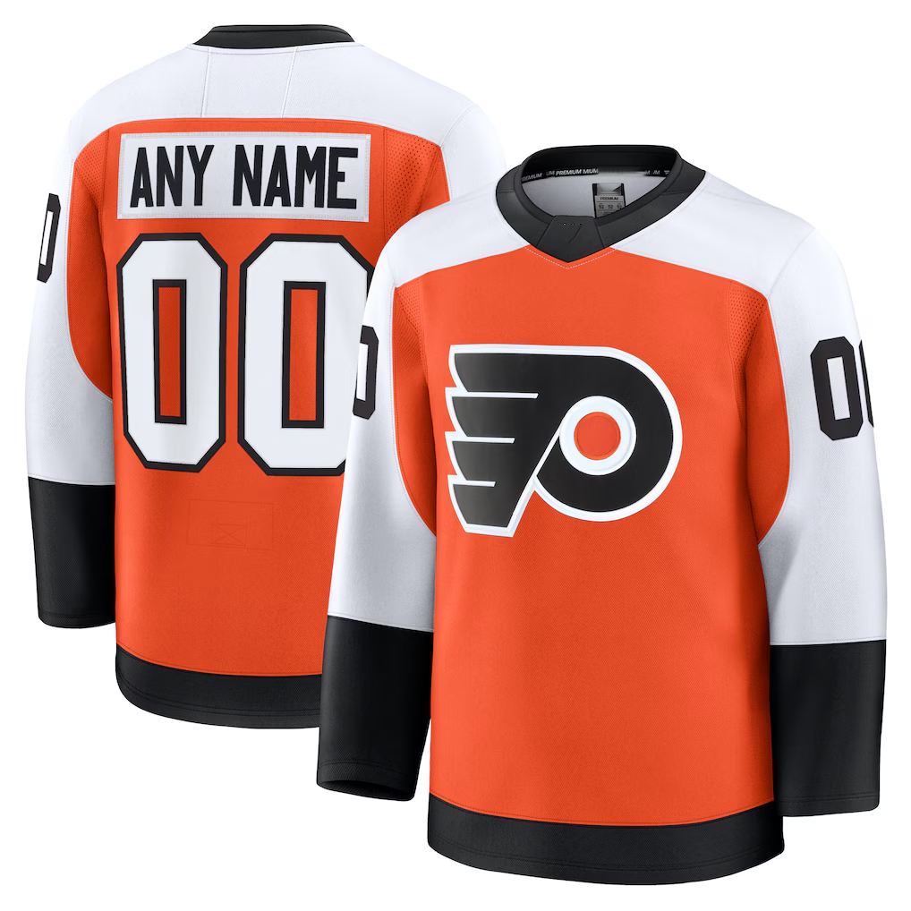 Leonaf Custom P.Flyers Orange Home Premium Jerseys