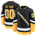 Leonaf Custom P.Penguins Black Alternate Premium Jerseys