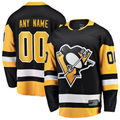 Leonaf Custom P.Penguins Black Home Breakaway Jerseys