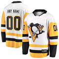Leonaf Custom P.Penguins White Away Breakaway Jerseys