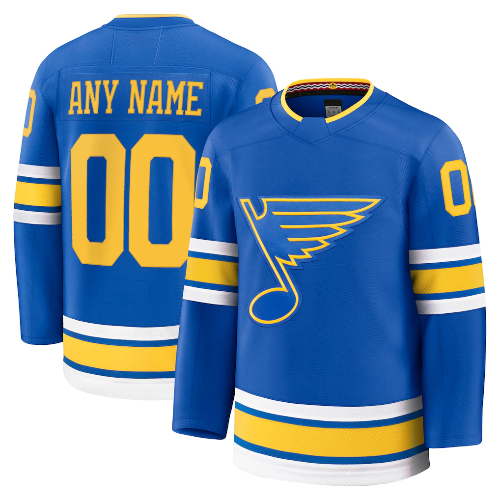 Leonaf Custom SL.Blues Blue Home Premium Jerseys
