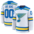 Leonaf Custom SL.Blues White Away Premium Jerseys