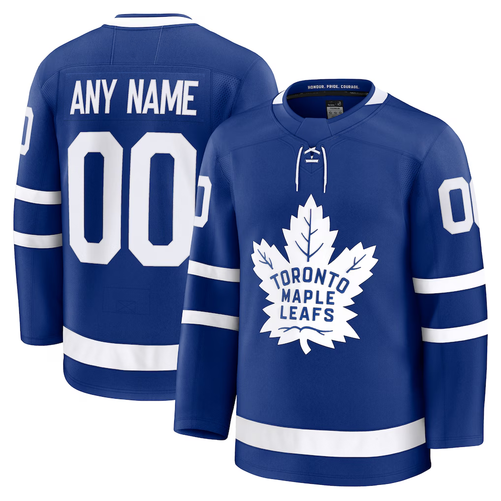 Leonaf Custom TM.Leafs Blue Home Premium Jerseys