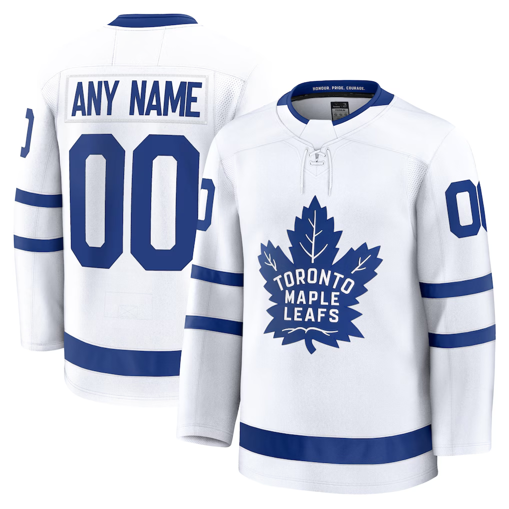 Leonaf Custom TM.Leafs White Away Premium Jerseys