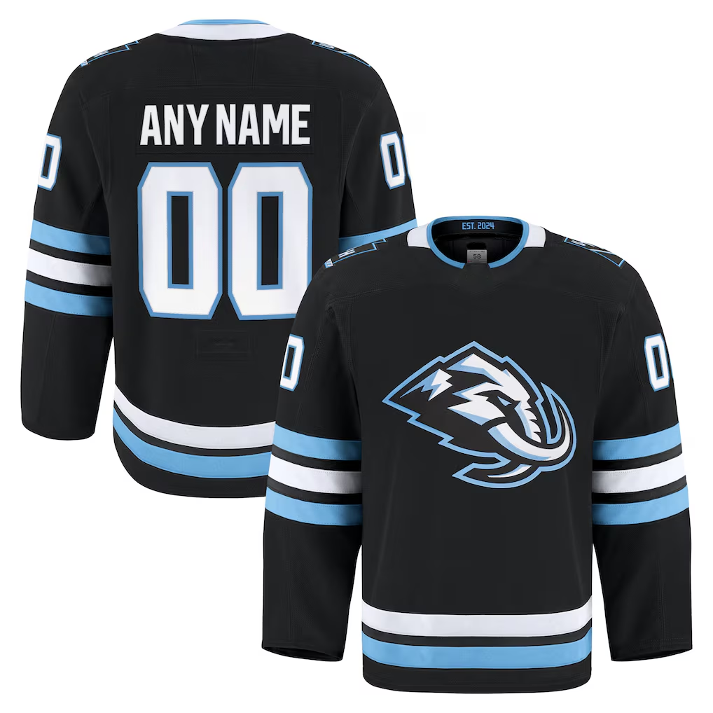 Leonaf Custom U.Mammoth Black Home Authentic Pro Jerseys