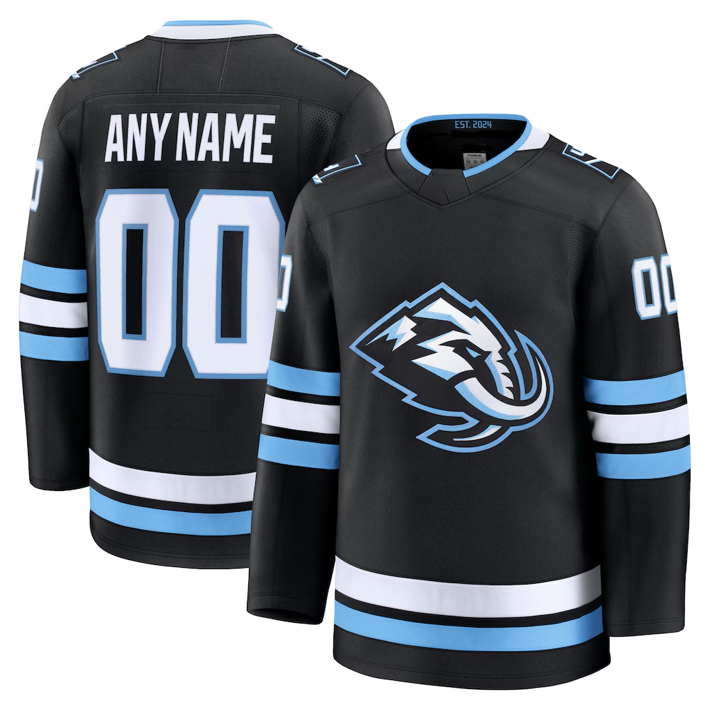 Leonaf Custom U.Mammoth Black Home Premium Jerseys