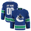 Leonaf Custom V.Canucks Blue Home Authentic Pro Jerseys