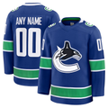 Leonaf Custom V.Canucks Blue Home Premium Jerseys
