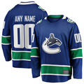 Leonaf Custom V.Canucks Blue Home Team Breakaway Jerseys