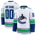 Leonaf Custom V.Canucks White Away Premium Jerseys