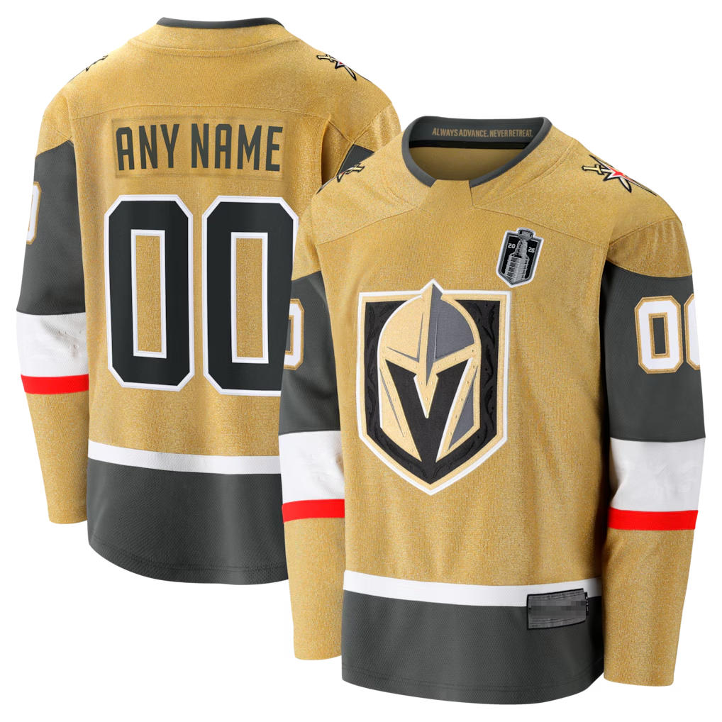 Leonaf Custom VG.Knights Gold 2026 Stanley Cup Final Breakaway Jerseys
