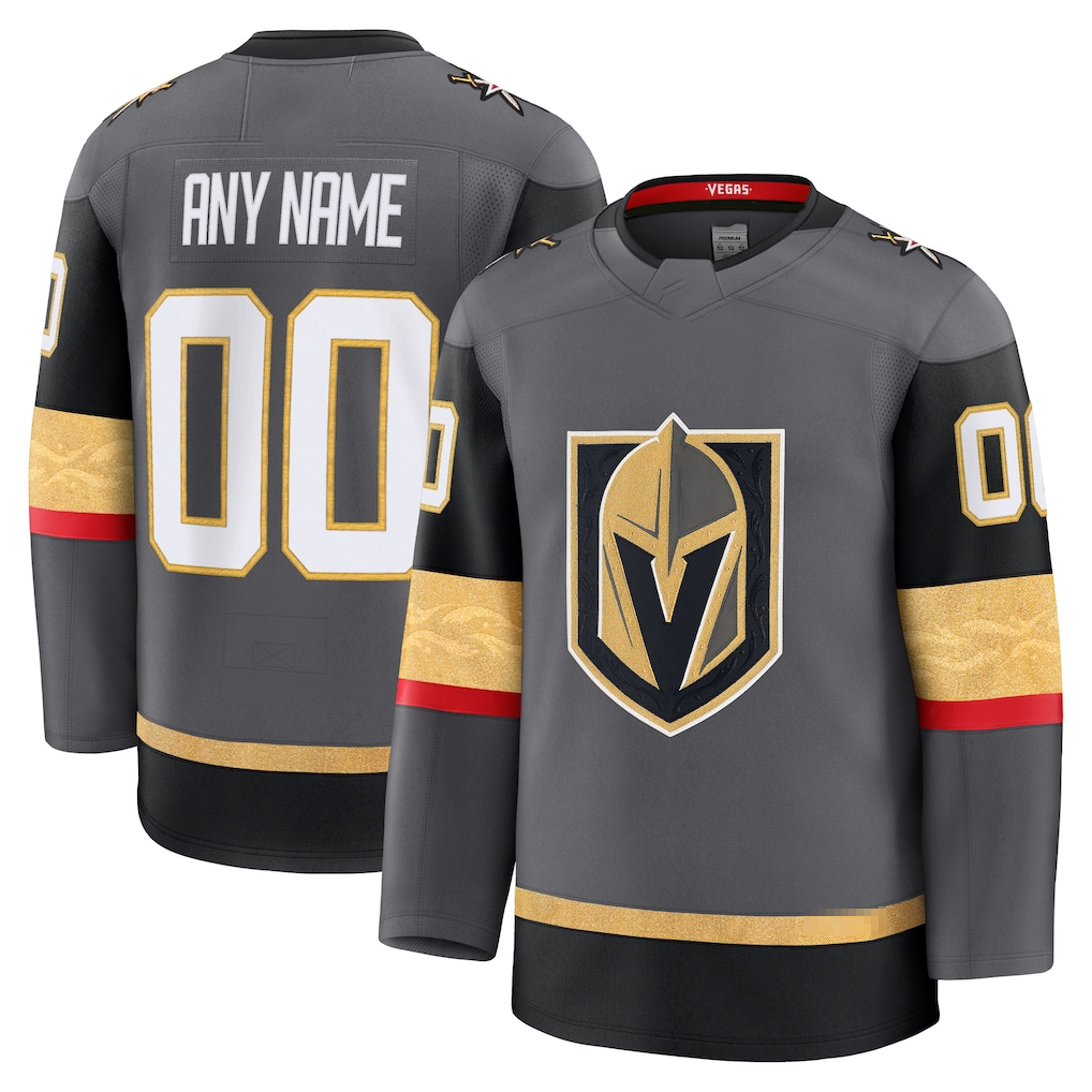Leonaf Custom VG.Knights Gray Alternate Premium Jerseys