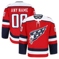 Leonaf Custom W.Capitals Red Alternate Authentic Pro Jerseys