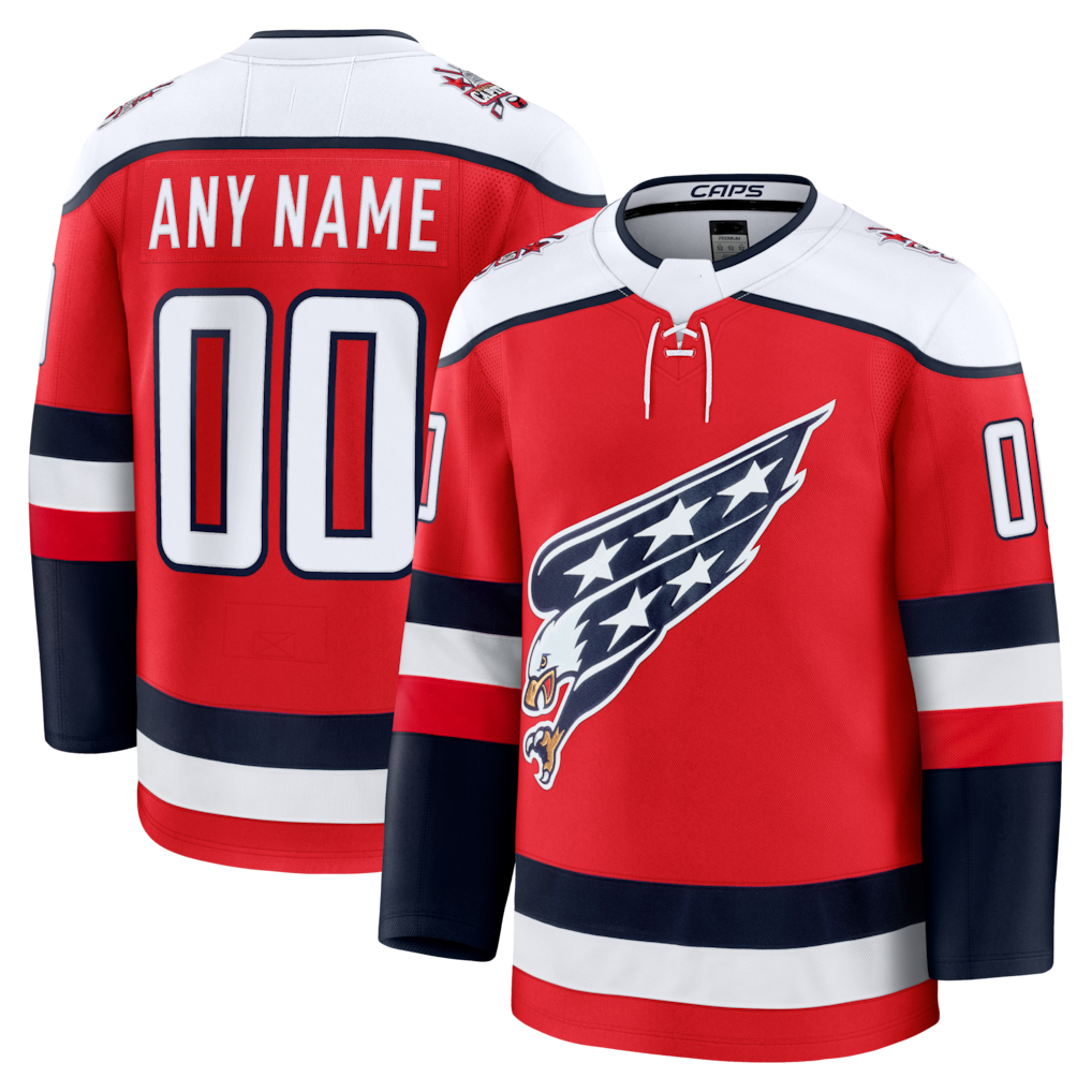 Leonaf Custom W.Capitals Red Alternate Premium Jerseys
