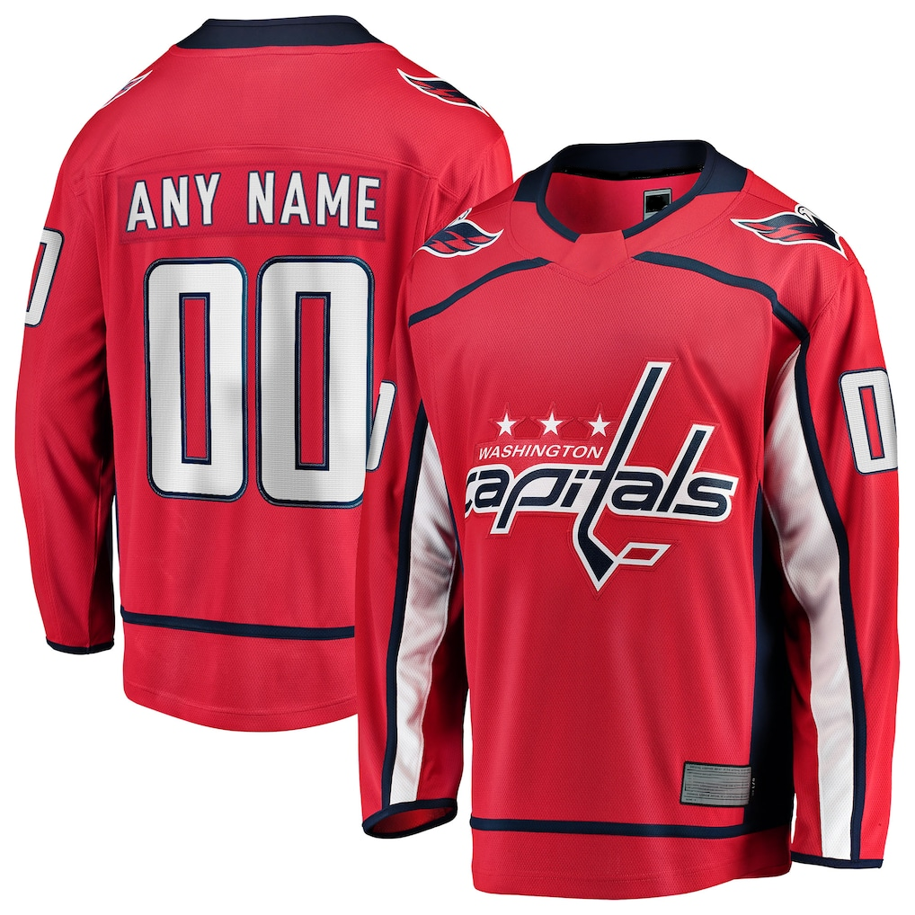 Leonaf Custom W.Capitals Red Home Breakaway Jerseys