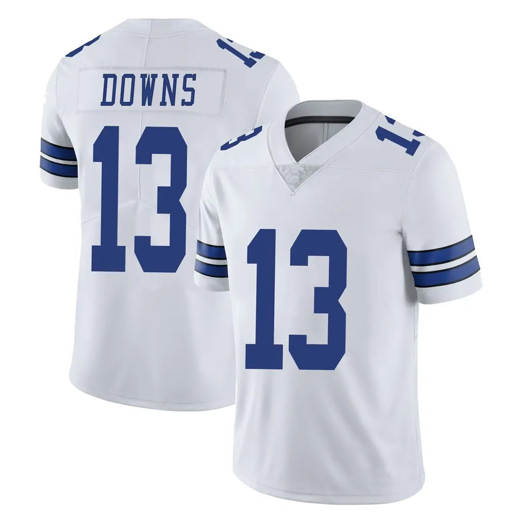 Leonaf D.Cowboys #13 Caleb Downs Player White Vapor Untouchable Limited Home Game Stitched Jerseys