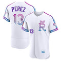 Leonaf KC.Royals #13 Salvador Perez Player White 2026 City Connect Limited Elite Home Stitched Jerseys