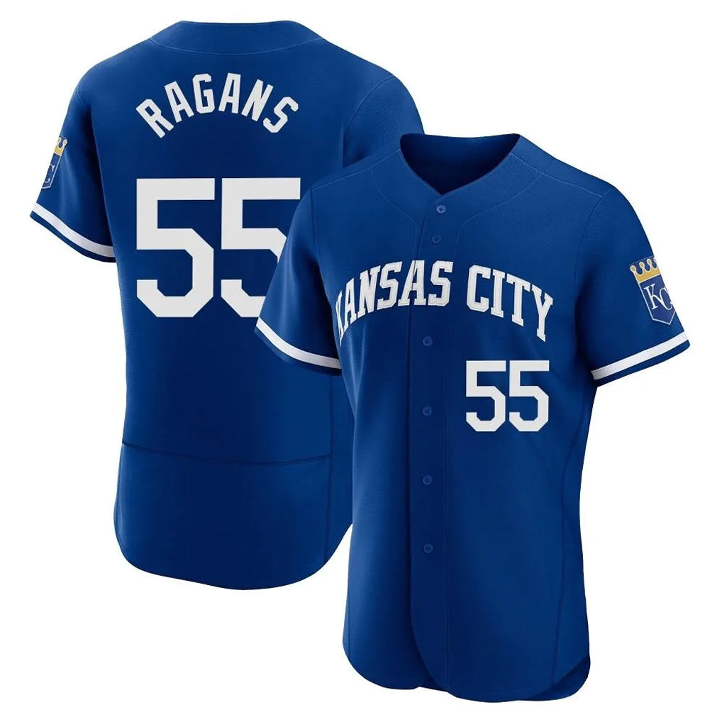 Leonaf KC.Royals #55 Cole Ragans Player Royal City Connect Limited Elite Home Game Stitched Jerseys
