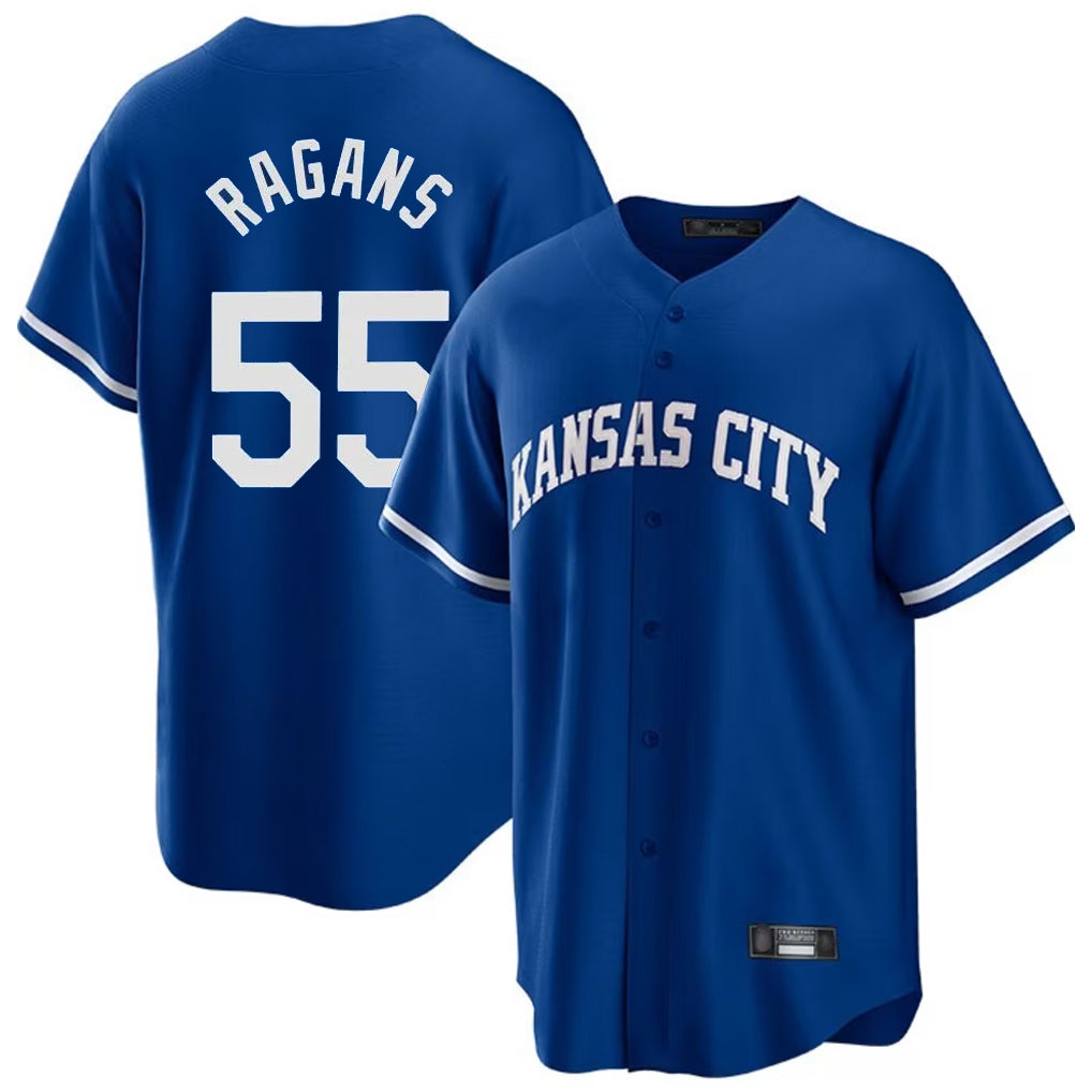 Leonaf KC.Royals #55 Cole Ragans Player Royal Game Home Stitched Jerseys
