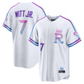 Leonaf KC.Royals #7 Bobby Witt Jr. Player White 2026 City Connect Limited Home Stitched Jerseys