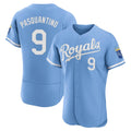 Leonaf KC.Royals #9 Vinnie Pasquantino Player Light Blue Alt Limited Elite Home Stitched Jerseys