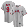 Leonaf LA.Angels #9 Zach Neto Player Gray Home Game Stitched Jerseys