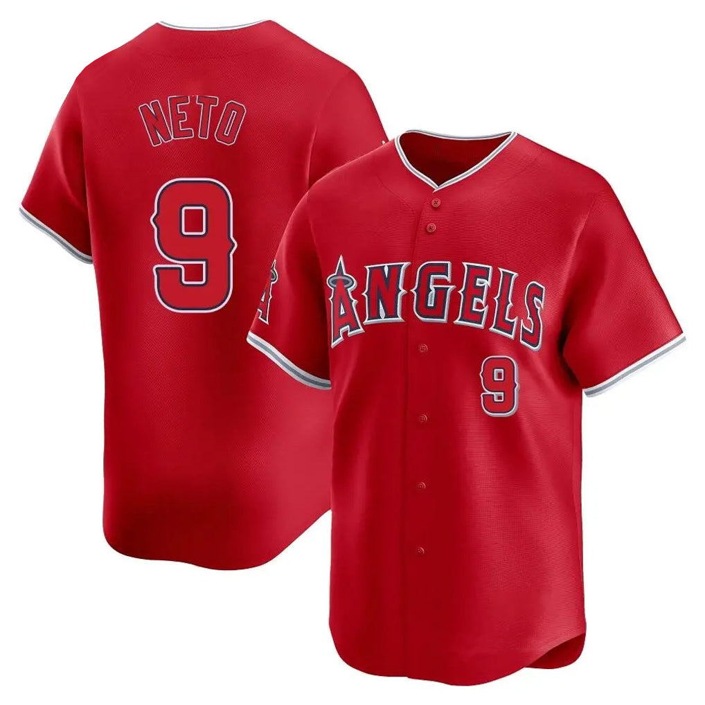 Leonaf LA.Angels #9 Zach Neto Player Red Home Limited Stitched Jerseys