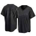 Leonaf LA.Dodgers #17 Shohei Ohtani Player Black Pitch Fashion T-shirt Stitched Jerseys