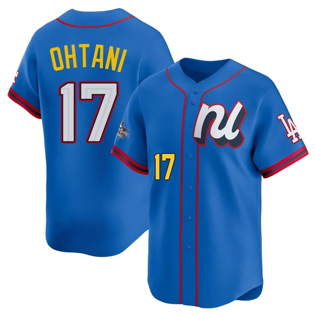 LeonafLA.Dodgers #17 Shohei Ohtani Player Blue All-Star Limited Home Stitched Jerseys