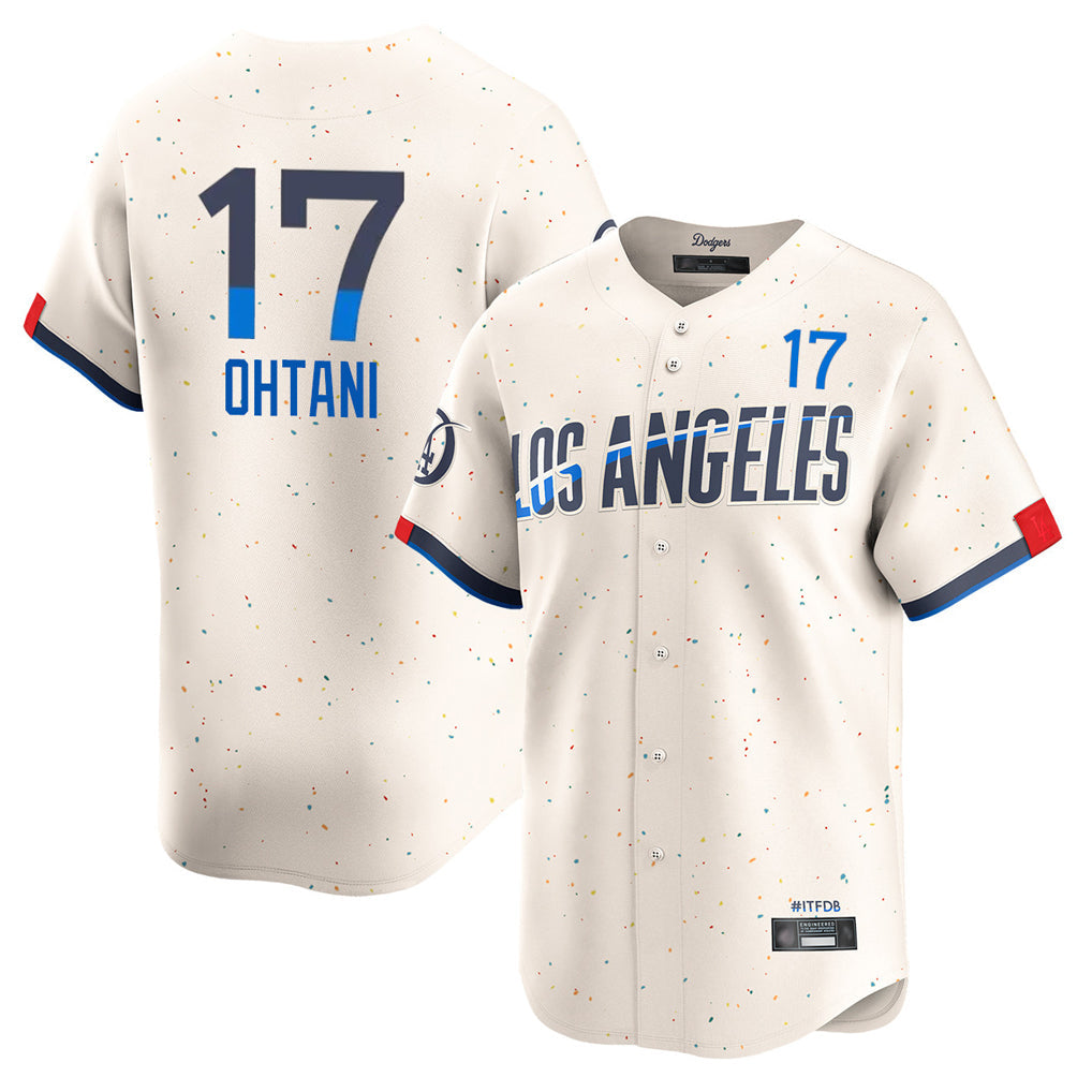 Leonaf LA.Dodgers #17 Shohei Ohtani Player Cream City Connect Limited Home Stitched Jerseys
