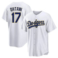 Leonaf LA.Dodgers #17 Shohei Ohtani Player Gold White 2026 Collection Stadium Game Stitched Jerseys