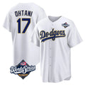 Leonaf LA.Dodgers #17 Shohei Ohtani Player Gold White World Series 2026 Collection Stadium Game Stitched Jerseys