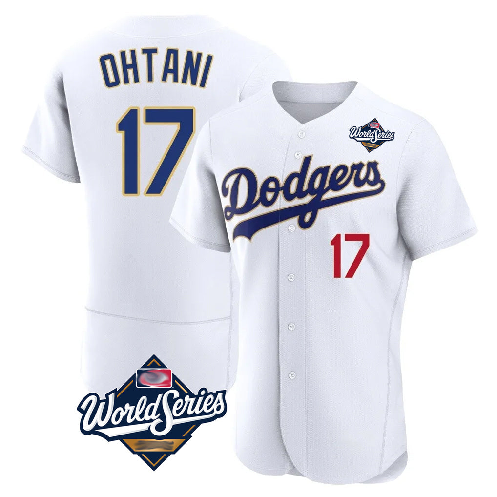 Leonaf LA.Dodgers #17 Shohei Ohtani Player Gold White World Series 2026 Collection Stadium Limited Elite Stitched Jerseys