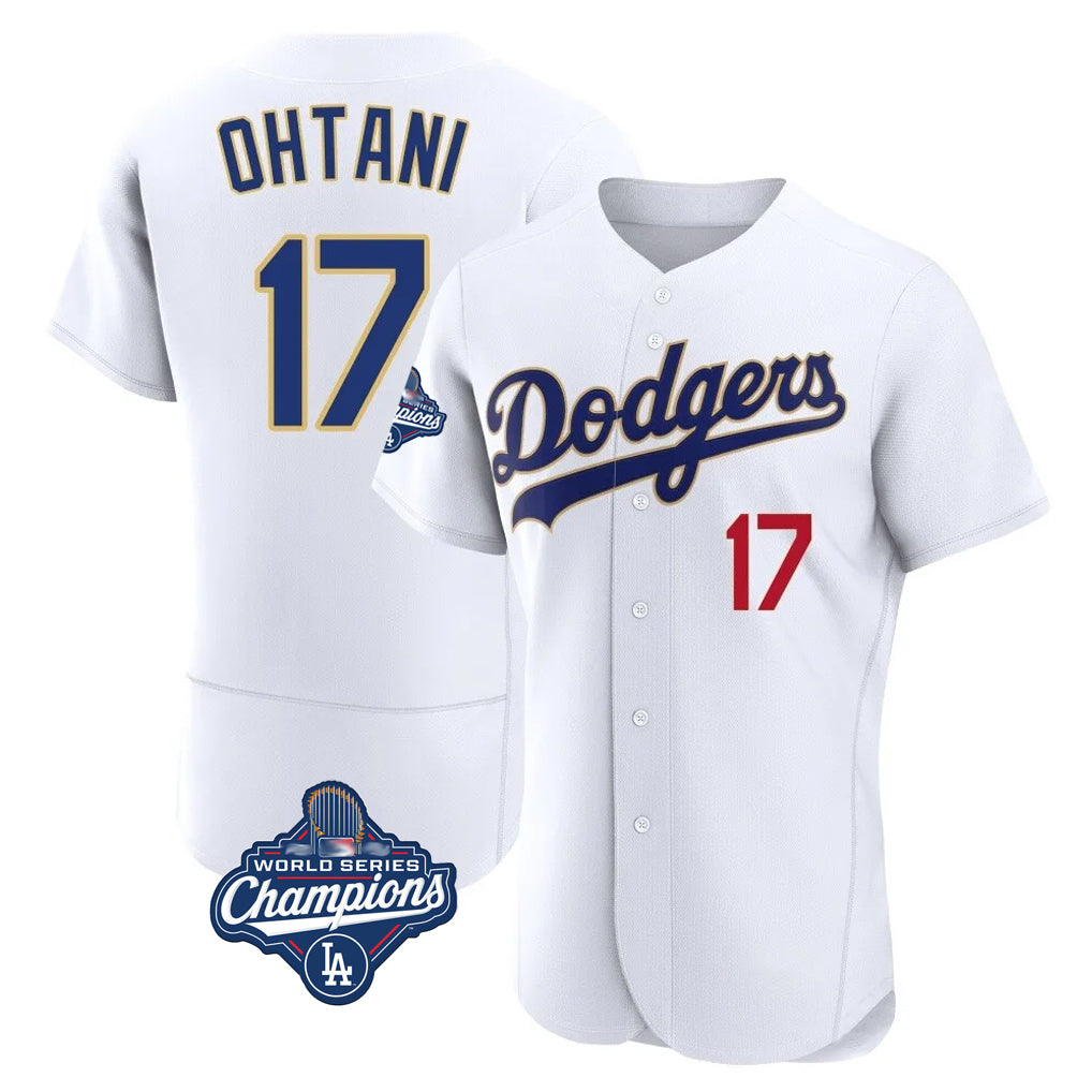 Leonaf LA.Dodgers #17 Shohei Ohtani Player Gold White World Series Meet 2026 Collection Stadium Limited Elite Stitched Jerseys