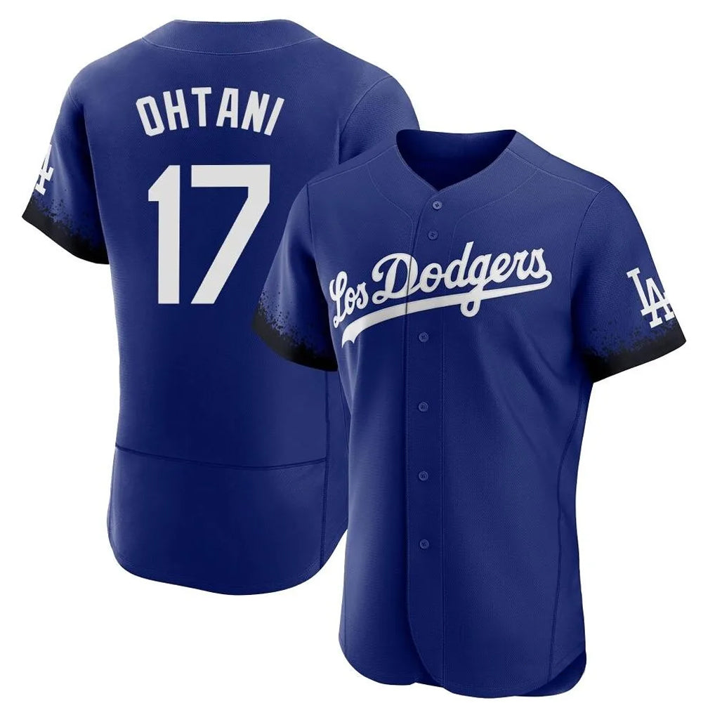 Leonaf LA.Dodgers #17 Shohei Ohtani Player Royal City Connect Elite Home Stitched Jerseys